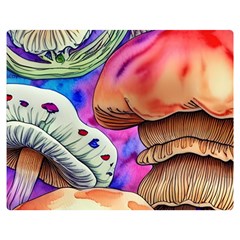 Goblin Mushrooms Premium Plush Fleece Blanket (medium) by GardenOfOphir