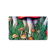 Forest Fairycore Mushroom Foraging Craft Magnet (name Card) by GardenOfOphir