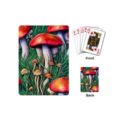 Forest Fairycore Mushroom Foraging Craft Playing Cards Single Design (mini) by GardenOfOphir