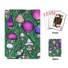 Woodsy Pottery Forest Mushroom Foraging Playing Cards Single Design (rectangle) by GardenOfOphir