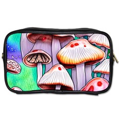 Tiny Mushrooms In A Forest Toiletries Bag (two Sides) by GardenOfOphir