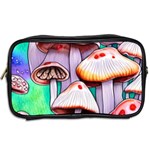 Tiny Mushrooms In A Forest Toiletries Bag (Two Sides) Back