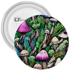 Mushrooms In The Woods 3  Buttons by GardenOfOphir