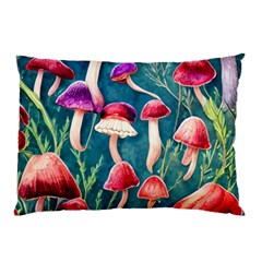 Forest Mushroom Pillow Case (two Sides) by GardenOfOphir