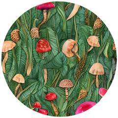 Fairycore Mushroom Wooden Puzzle Round by GardenOfOphir