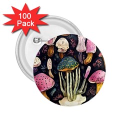 Natural Mushroom 2 25  Buttons (100 Pack)  by GardenOfOphir