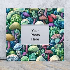 Mushroom Core Fairy White Wall Photo Frame 5  X 7  by GardenOfOphir