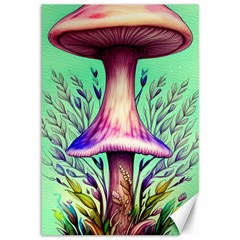 Tiny Witchy Mushroom Canvas 12  X 18  by GardenOfOphir