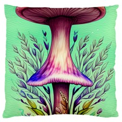 Tiny Witchy Mushroom Standard Premium Plush Fleece Cushion Case (one Side)