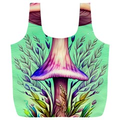 Tiny Witchy Mushroom Full Print Recycle Bag (xxxl) by GardenOfOphir