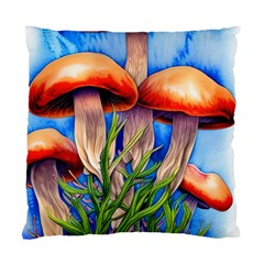 Garden Mushrooms In A Flowery Craft Standard Cushion Case (one Side) by GardenOfOphir