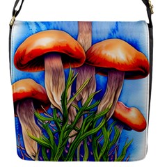 Garden Mushrooms In A Flowery Craft Flap Closure Messenger Bag (s) by GardenOfOphir