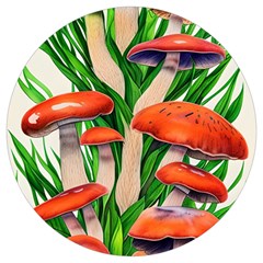 Fairycore Forest Mushroom Round Trivet by GardenOfOphir