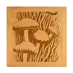 Enchanted Forest Mushroom Wood Photo Frame Cube