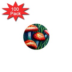 Enchanted Forest Mushroom 1  Mini Magnets (100 Pack)  by GardenOfOphir