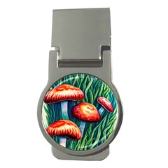 Enchanted Forest Mushroom Money Clips (round)  by GardenOfOphir