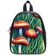 Enchanted Forest Mushroom School Bag (small) by GardenOfOphir