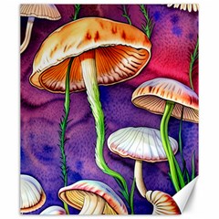 Foraging Mushroom Garden Canvas 20  X 24  by GardenOfOphir