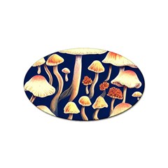 Natural Mushroom Fairy Garden Sticker Oval (10 Pack) by GardenOfOphir
