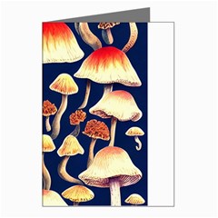 Natural Mushroom Fairy Garden Greeting Cards (pkg Of 8) by GardenOfOphir