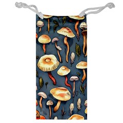 Forest Mushrooms Jewelry Bag by GardenOfOphir