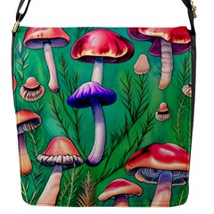 Foresty Mushroom Flap Closure Messenger Bag (s) by GardenOfOphir