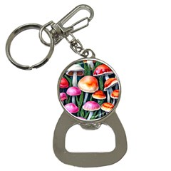 Goblincore Mushroom Bottle Opener Key Chain by GardenOfOphir