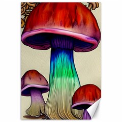 Tiny Mushroom Canvas 12  X 18  by GardenOfOphir