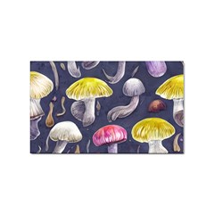 Fantasy Woodland Mushroom Sticker Rectangular (10 Pack)