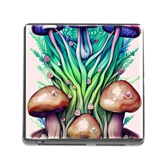 Goblin Core Forest Mushroom Memory Card Reader (square 5 Slot) by GardenOfOphir