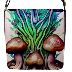 Goblin Core Forest Mushroom Flap Closure Messenger Bag (s) by GardenOfOphir