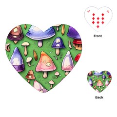 A Forest Core Farm Tale Playing Cards Single Design (heart) by GardenOfOphir