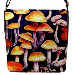 Forestcore Mushroom Flap Closure Messenger Bag (s) by GardenOfOphir