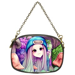 Fantasy Mushrooms Chain Purse (one Side) by GardenOfOphir