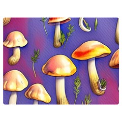 Farmcore Mushrooms Premium Plush Fleece Blanket (extra Small) by GardenOfOphir