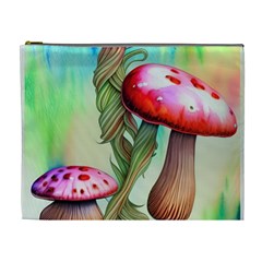 Warm Mushroom Forest Cosmetic Bag (xl) by GardenOfOphir