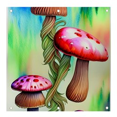 Warm Mushroom Forest Banner And Sign 4  X 4 