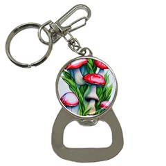 Woods Mushroom Forest Academia Core Bottle Opener Key Chain by GardenOfOphir