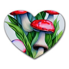 Woods Mushroom Forest Academia Core Heart Mousepad by GardenOfOphir