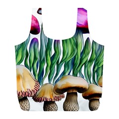 Cozy Mushroom Forest Historical Boho Full Print Recycle Bag (l) by GardenOfOphir