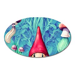 Mushroom Magic Oval Magnet by GardenOfOphir