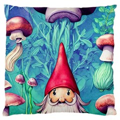 Mushroom Magic Standard Premium Plush Fleece Cushion Case (one Side)