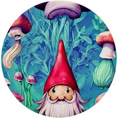 Mushroom Magic Uv Print Round Tile Coaster