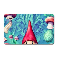 Mushroom Magic Magnet (rectangular) by GardenOfOphir