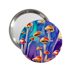 Tiny Toadstools 2.25  Handbag Mirrors