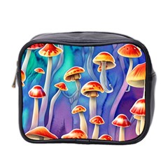 Tiny Toadstools Mini Toiletries Bag (two Sides) by GardenOfOphir