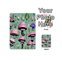 Boho Woods Mushroom Playing Cards 54 Designs (mini) by GardenOfOphir