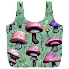 Boho Woods Mushroom Full Print Recycle Bag (xl) by GardenOfOphir