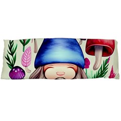 Tiny Mushroom Forest Scene Body Pillow Case (dakimakura) by GardenOfOphir