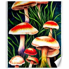 Mushroom Fairy Garden Canvas 20  X 24  by GardenOfOphir